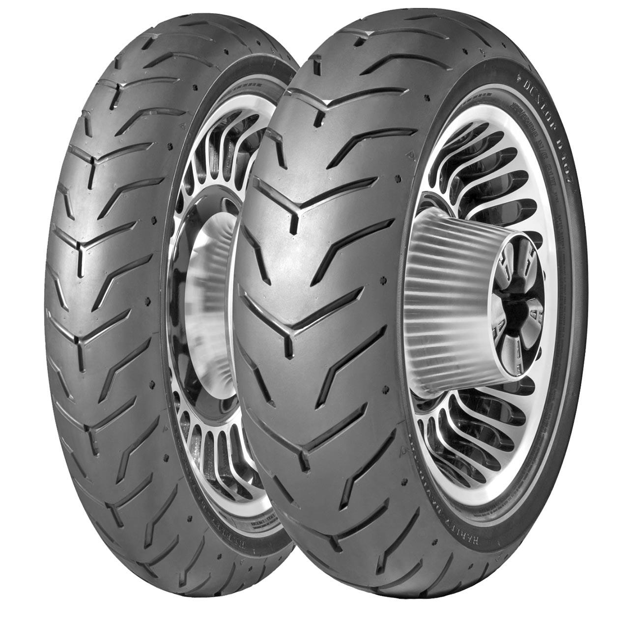 Gomme Nuove Dunlop 180/65 R16 81H D407 HARLEY-D pneumatici nuovi Estivo