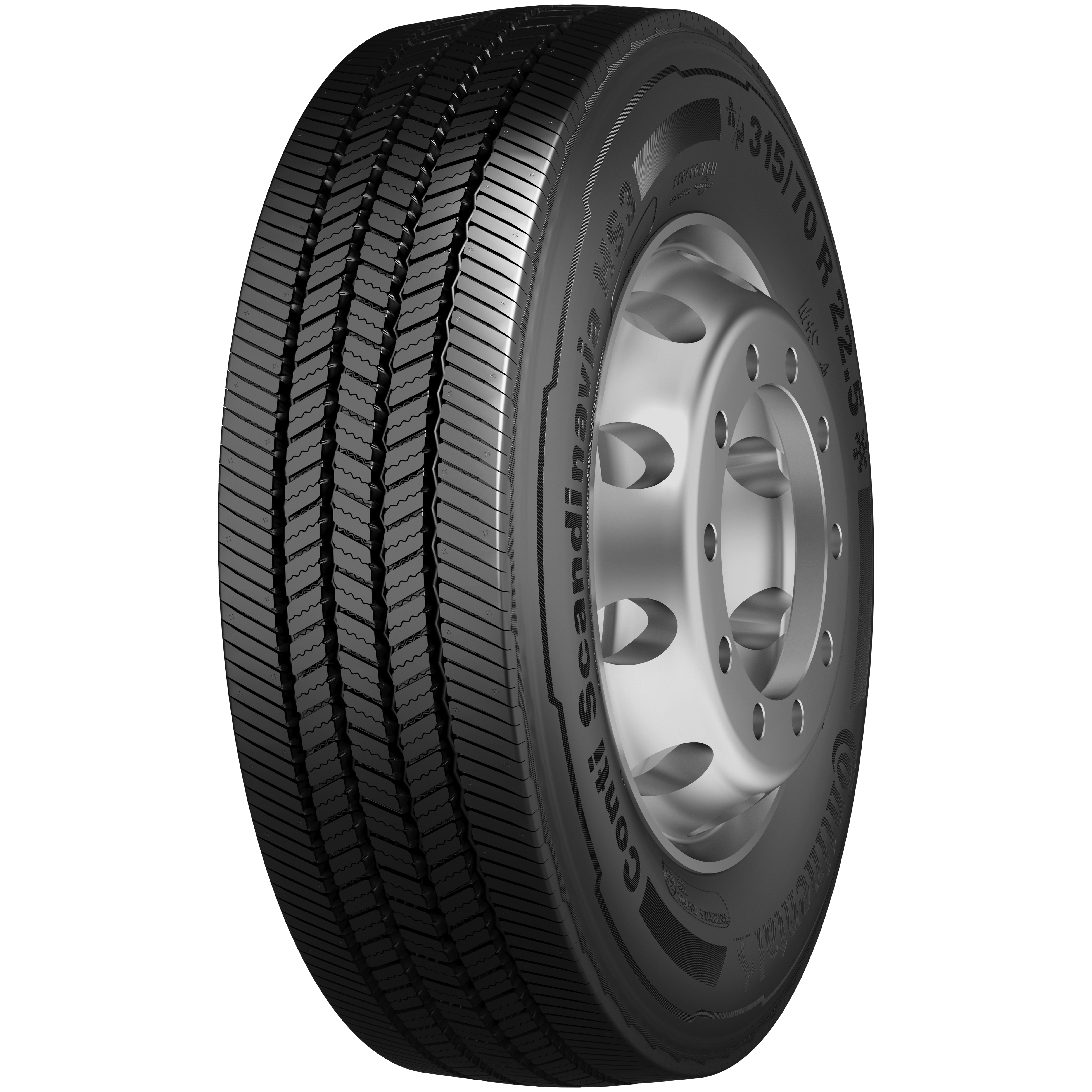 Gomme Nuove Continental 315/70 R22.5 156/150L CONTI SCANDINAVIA HS3 M+S (8.00mm) pneumatici nuovi Invernale