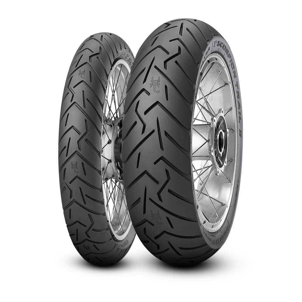Gomme Nuove Pirelli 120/70 ZR19 60W SCORPION TRAIL II pneumatici nuovi Estivo