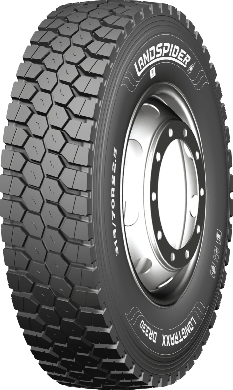 Gomme Nuove Landspider 315/80 R22.5 157/154L Longtraxx DR660 3PMSF M+S (12.00mm) pneumatici nuovi Estivo